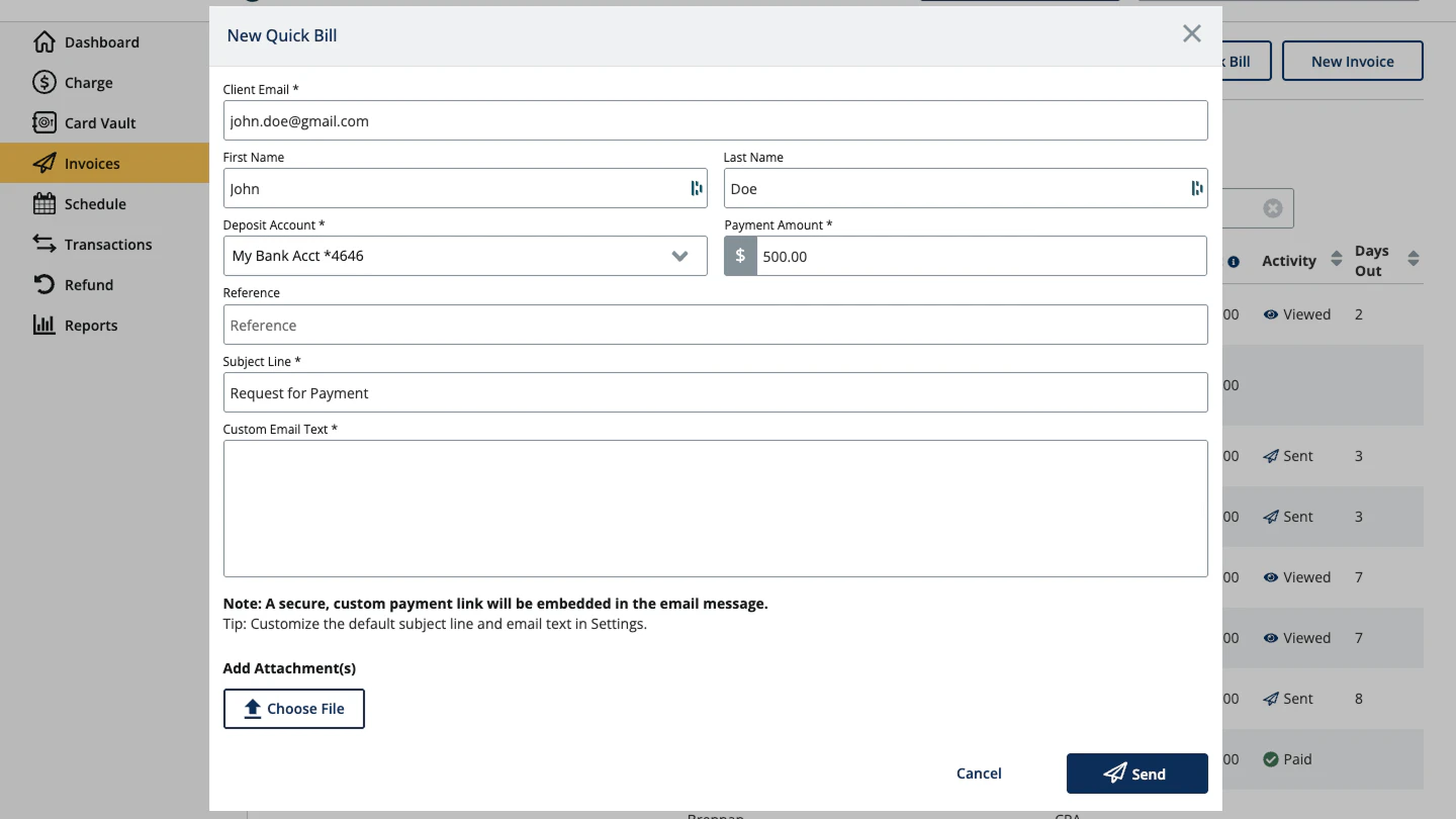 screenshot of 8am CPACharge